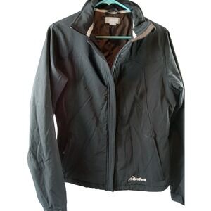 Cloudveil Jacket Womens Black Full‎ Zip Wind & Water Proof Pockets Size Large